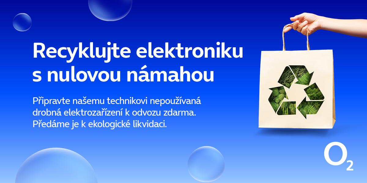 Recyklujte elektroniku s nulovou námahou. Dejte ji O2 technikovi
